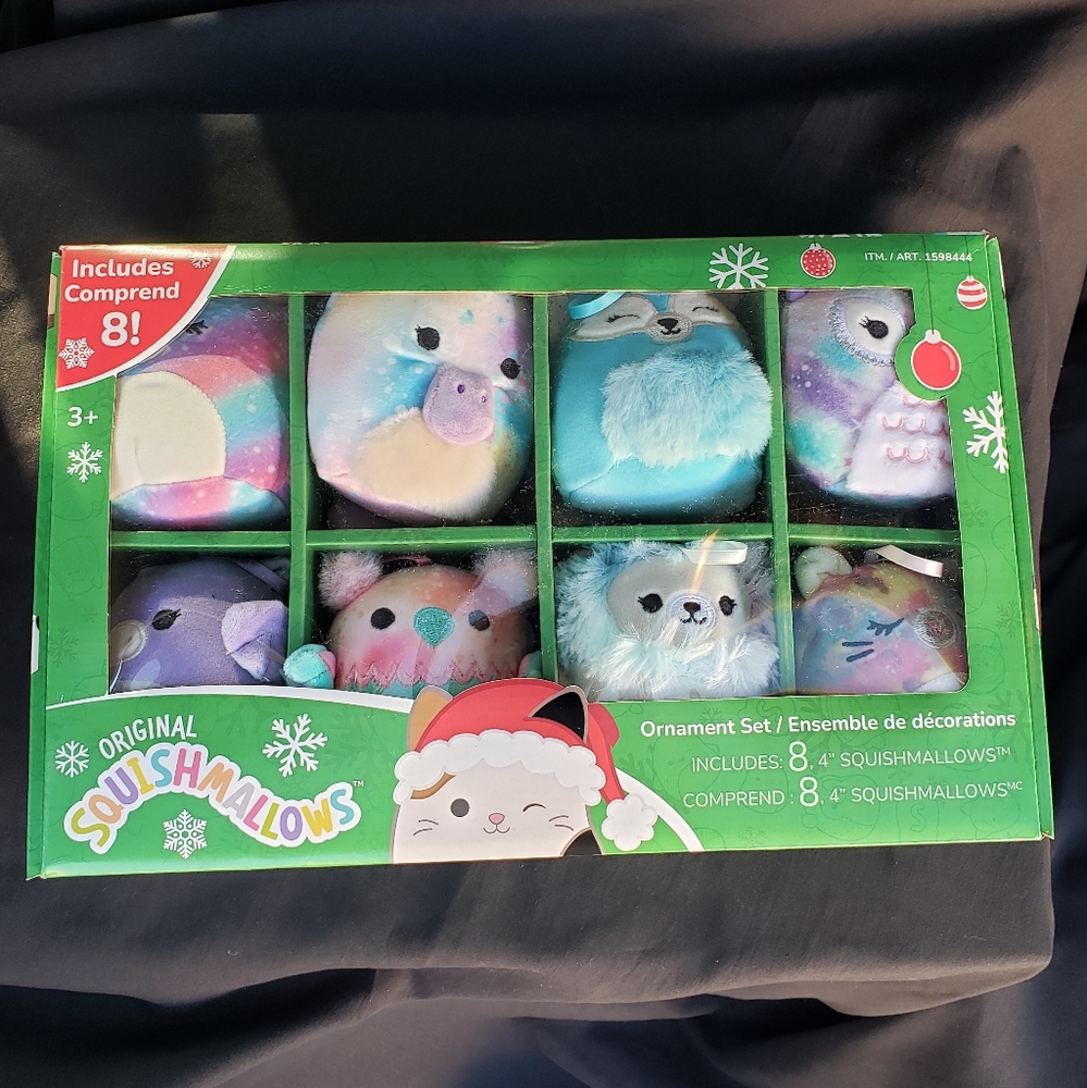 2023 Squishmallows Fantasy Ornaments 8 Pack NEW